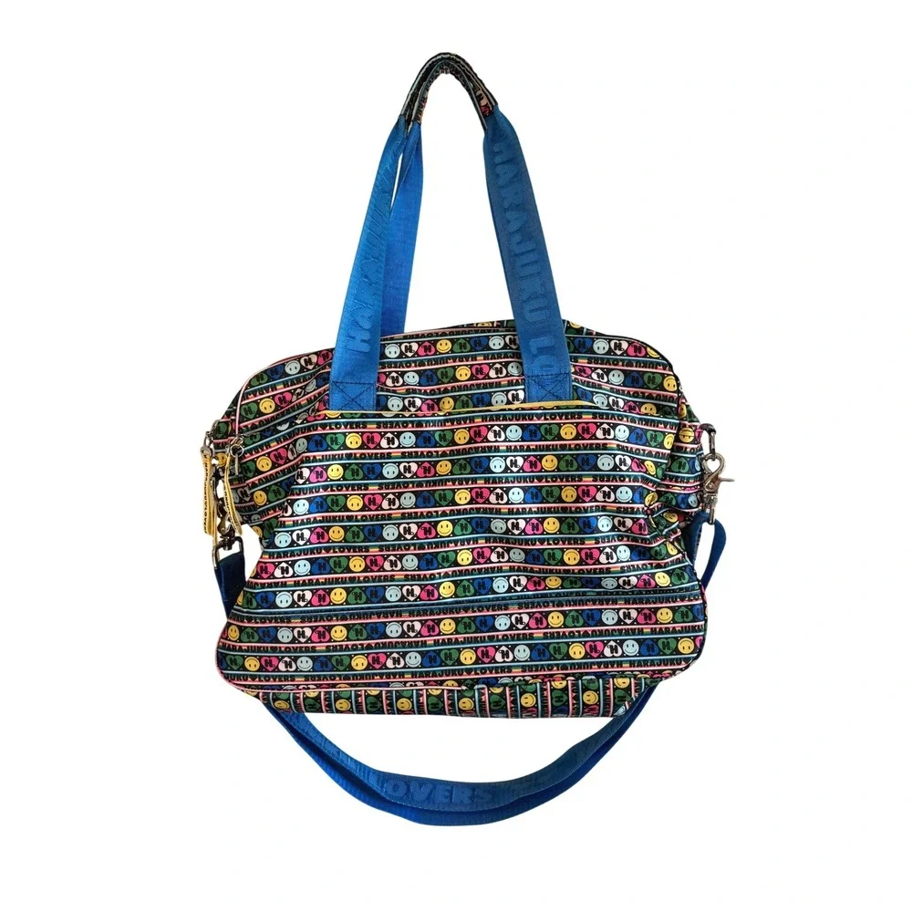 Harajuku Lovers Messenger Bag Multi-Color Women Large Gwen Stefani Y2K Print